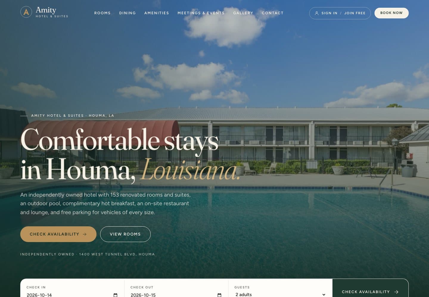 Screenshot of Amity Hotel & Suites (Ongoing)
