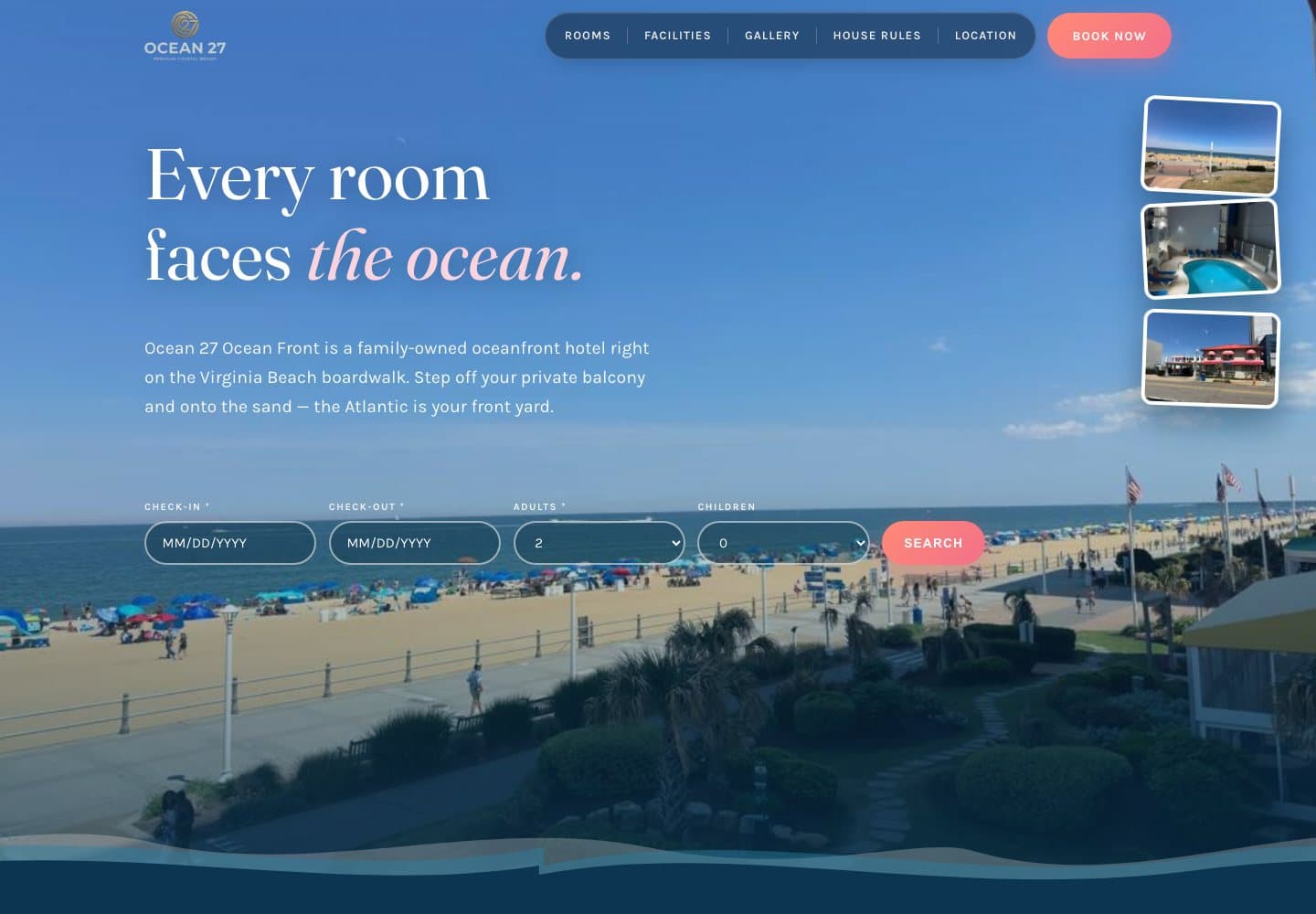 Screenshot of Ocean 27 Ocean Front